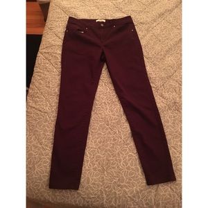 Burgandy Jeggings